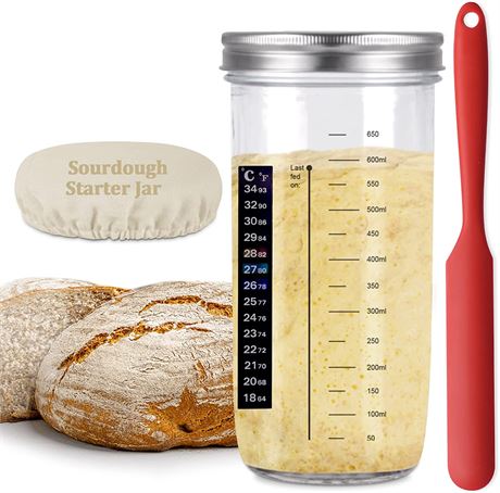 Tyniaide DIY Sourdough Starter Jar Kit