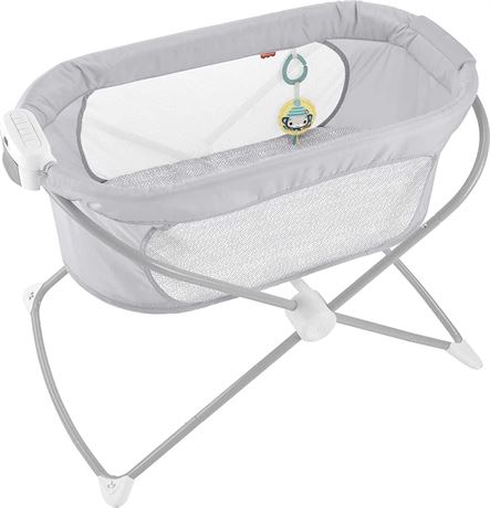 Fisher-Price Soothing View Vibe Bassinet, Hearthstone