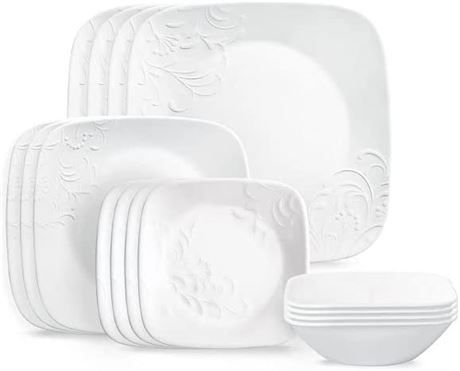 Corelle Cherish 16pc, Service for 4, Dinnerware Set