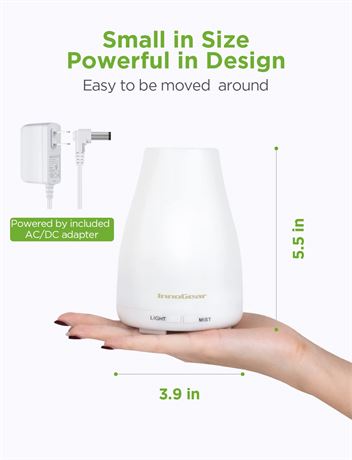 InnoGear Essential Oil Diffuser, Diffusers Aromatherapy 7 Colors 2 Mis