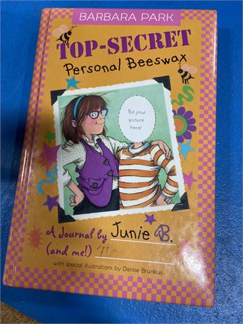 Top-Secret, Personal Beeswax: A Journal by Junie B. by Barbara Park 03'