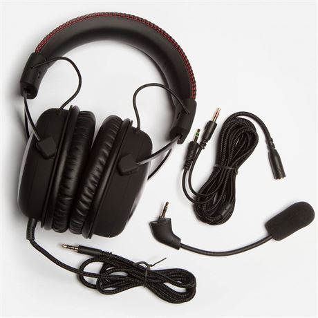 HyperX (KHX-HSCC-BK) Cloud Core Wired - 53MM Drivers - Detachable Microphone