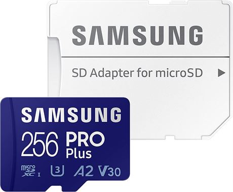 SAMSUNG PRO Plus + Adapter 256GB microSDXC Up to 160MB/s UHS-I