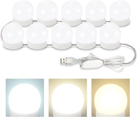 LED Vanity Lights For Mirror Vanity Light 10 Dimmable Bulbs