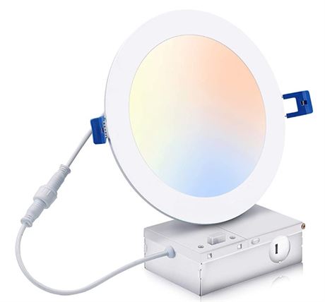 CLOUDY BAY 6" 3000K,3 Color Temperature Selectable Dimmable Recessed Lighting