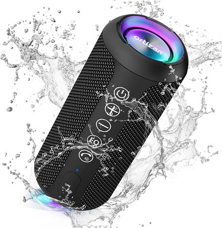 Portable Bluetooth Speakers, IPX7 Waterproof Wireless Speaker