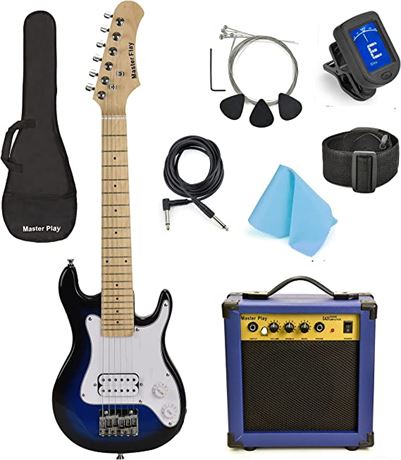 Master Play 30" Electric Guitar for Kids/beginner