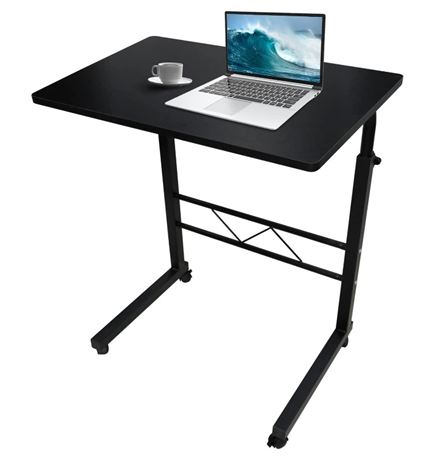 Laptop Table Desk Adjustable Height Sofa Bed Side Rolling Desk