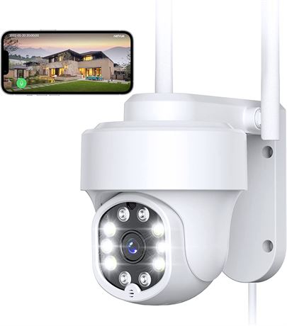 NETVUE Outdoor Security Camera- 1080P Pan-Tilt 360�