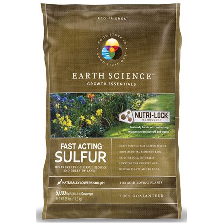 Earth Science 11883-80 Fast Acting Soil Sulphur 25 Lbs