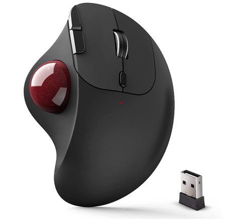 Bluetooth Trackball Mouse Wireless, Ergonomic Track Ball Mouse Supports 3 Device