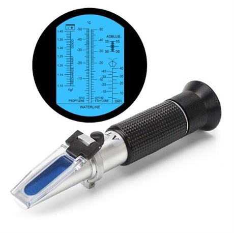 4-in-1 DEF Antifreeze Coolant Refractometer for Automobile Antifreeze System