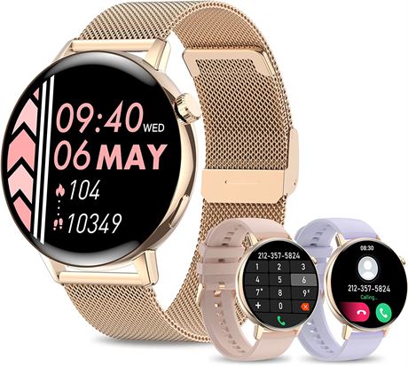 Smart Watch for Women(Answer/Make Call),1.32" LCD Bluetooth Smartwatch