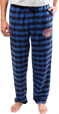 Ultra Game NBA NY Knicks Men's Flannel Pajama Pants - Blue - Large