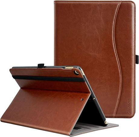 Ztotop Case for iPad, Sleep, Brown Leather Business