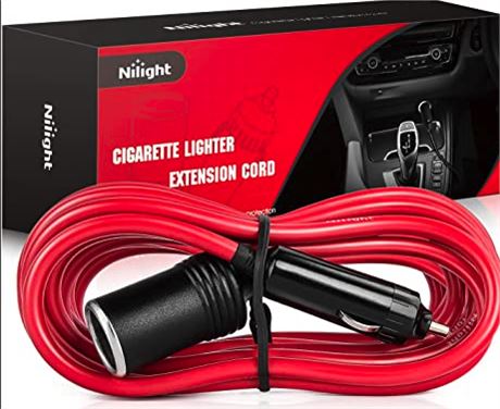 Nilight Car Charger with Cigarette Lighter Socket