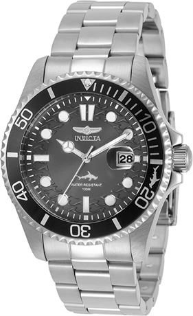 Invicta Men's Pro Diver 43mm SS Quartz Watch, Silver (Model: 30806)