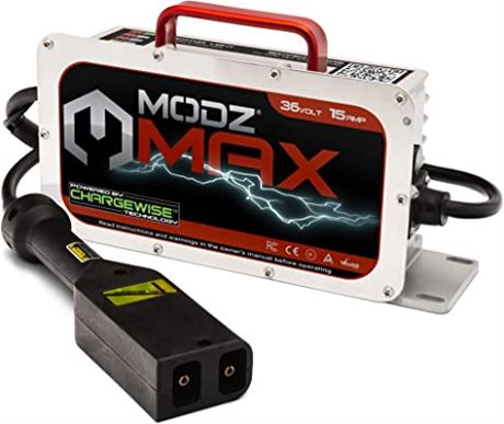 MODZ Max36 15 AMP EZGO TXT Battery Charger for 36 Volt Golf Carts