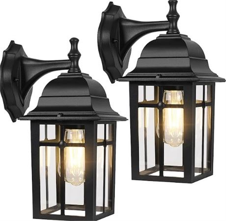 2-Pack Outdoor Wall Lanterns