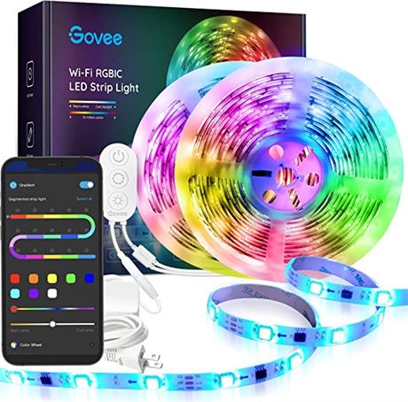 Govee RGBIC LED Strip Lights, WiFi Color Changing