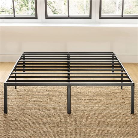 Best Price Mattress 14" Metal Platform Bed, No Box Spring Needed