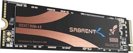 SABRENT 500GB Rocket Nvme PCIe 4.0 M.2 2280 Internal SSD