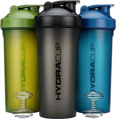 Hydra Cup 3 PACK - Extra Large Shaker Bottle 45-Ounce