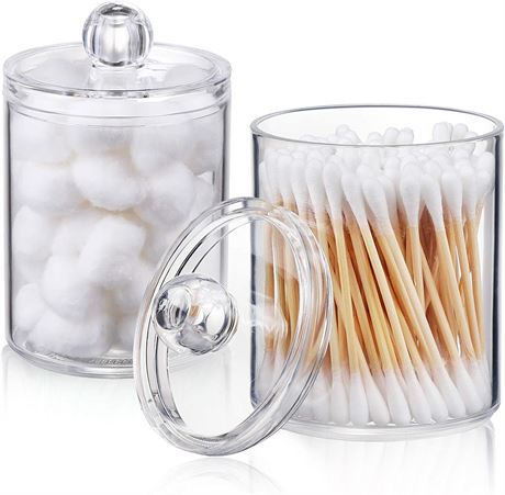 AOZITA 2 Pack Qtip Holder Dispenser