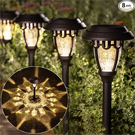 LeiDrail Solar Pathway Lights 8 Pack