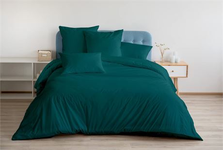 Kotton Culture Oversized Duvet Cover King 100% Egyptian Cotton Teal