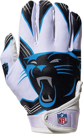 Franklin Sports Carolina Panthers Youth NFL Football Receiver Gloves M/L