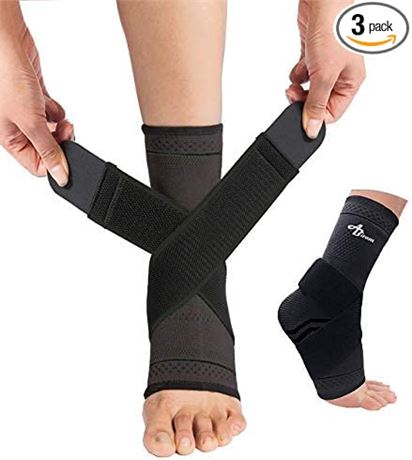 Abiram Ankle Support, Medium, Black