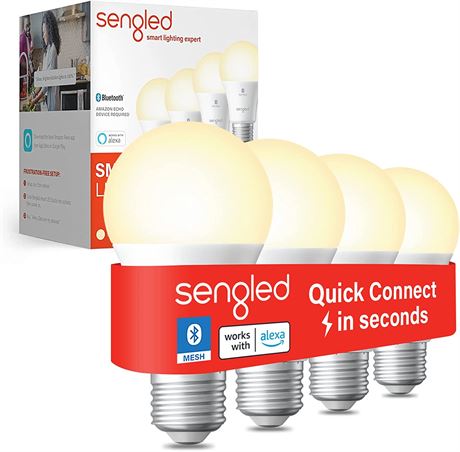 Sengled Alexa Light Bulb, Bluetooth Mesh Smart Light Bulbs