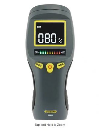 Professional Digital Pinless Moisture Meter with Backlit LCD