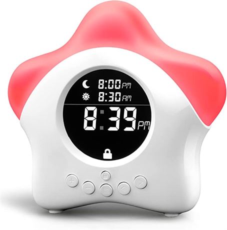 Kids Ok to Wake Clock for Kids - Night Light & Alarm Clock