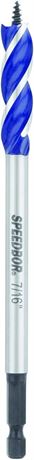 IRWIN SPEEDBOR Tri Flute Wood Drill Bit 7/16"(3041015) , Black