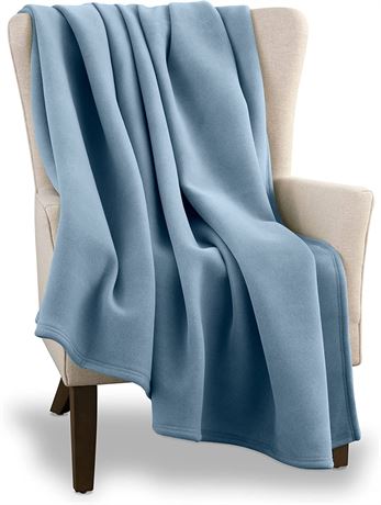 Vellux Insulating Core Hotel Style Solid blanket - King, Blue