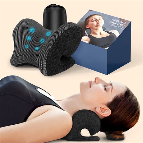 Neck and Shoulder Relaxer with Magnetic Therapy Pillowcase