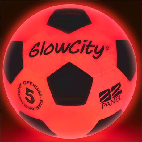 GlowCity Glow in The Dark Soccer Ball