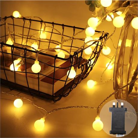 120 LED Plug in Globe String Lights-Litogo