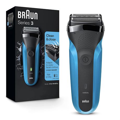 Braun Electric Razor fSeries 3 310s Electric Foil Shaver, Rechargeable