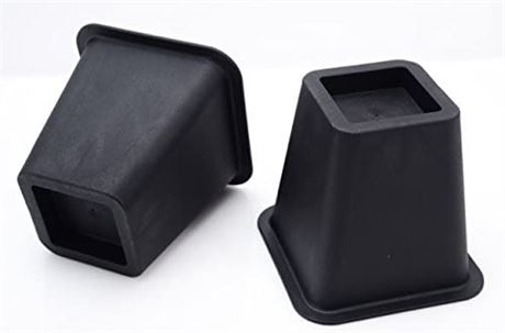 6-inch SUPER QUALITY Black bed risers