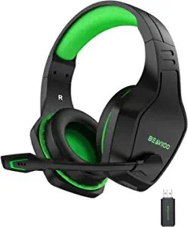 BEAVIIOO Wireless Gaming Headset with Microphone