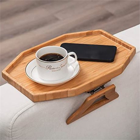 LOVYANXUE Bamboo Sofa Arm Tray Table