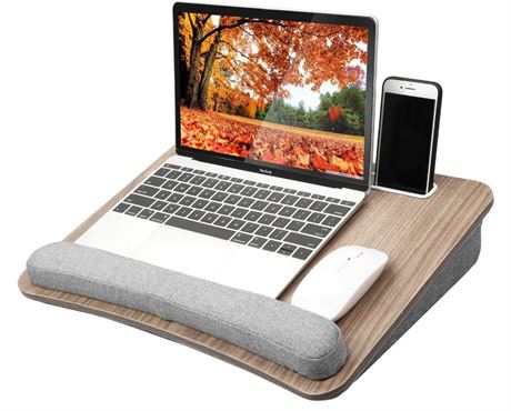 HUANUO Lap Laptop Desk, Portable Lap Desk with Pillow Cushion