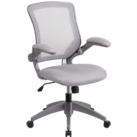 Flash Furniture - Kale Contemporary Mesh Swivel Office Chair - Gray