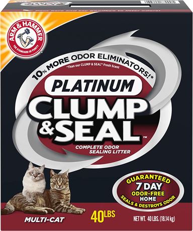 Arm & Hammer Clump & Seal Platinum Multi-Cat Litter