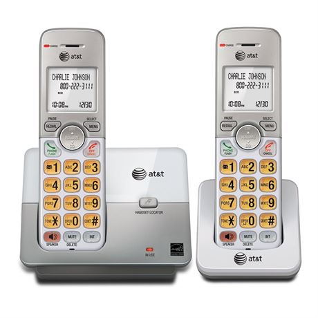 AT&T - EL51203 DECT 6.0 Expandable Cordless Phone System - Silver