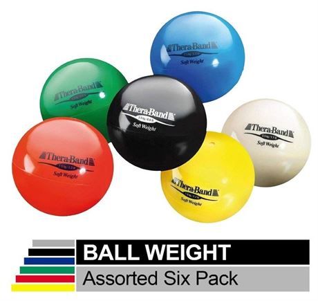 THERABAND 4.5" Diameter Hand Held Ball Shaped Isotonic Weighted Ball