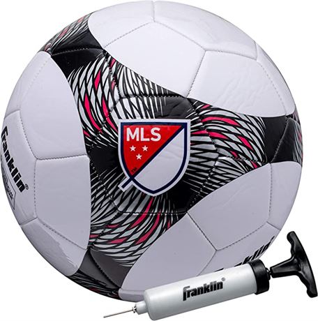 Franklin Sports MLS Pro Vent Soccer Ball, Air Pump Included